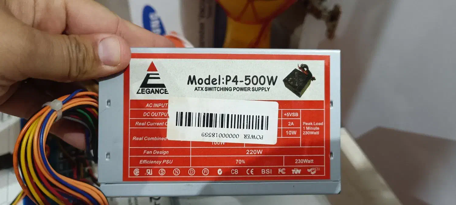پاور کامپیوتر ELEGANCE مدل P4-500W فنی کاملا سالم|قطعات و لوازم جانبی رایانه|تهران, جنت‌آباد شمالی|دیوار