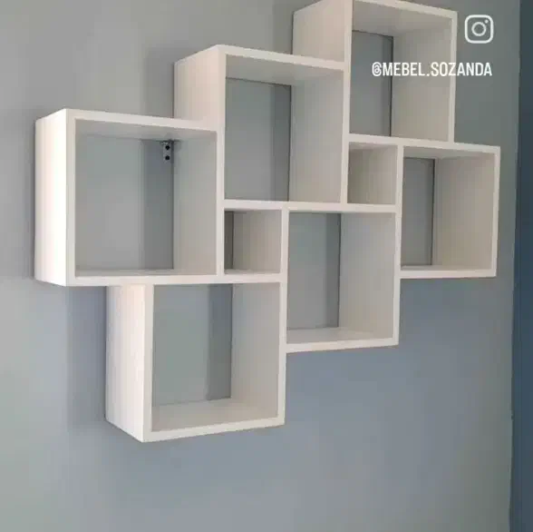 ساخت شلف و دکور های چوبی|کتابخانه، شلف، قفسههای دیواری|رشت, باهنر|دیوار