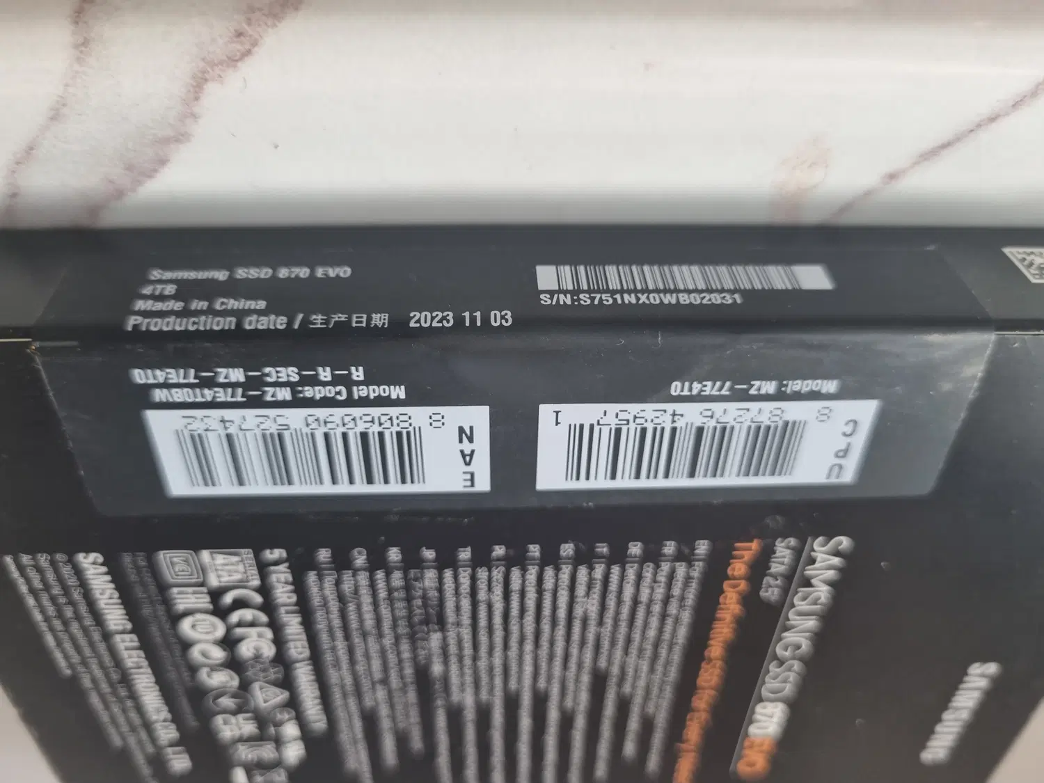 هارد اینترنال SSD samsung 4 TB نو جعبه پلمپ|قطعات و لوازم جانبی رایانه|تهران, مروارید شهر|دیوار