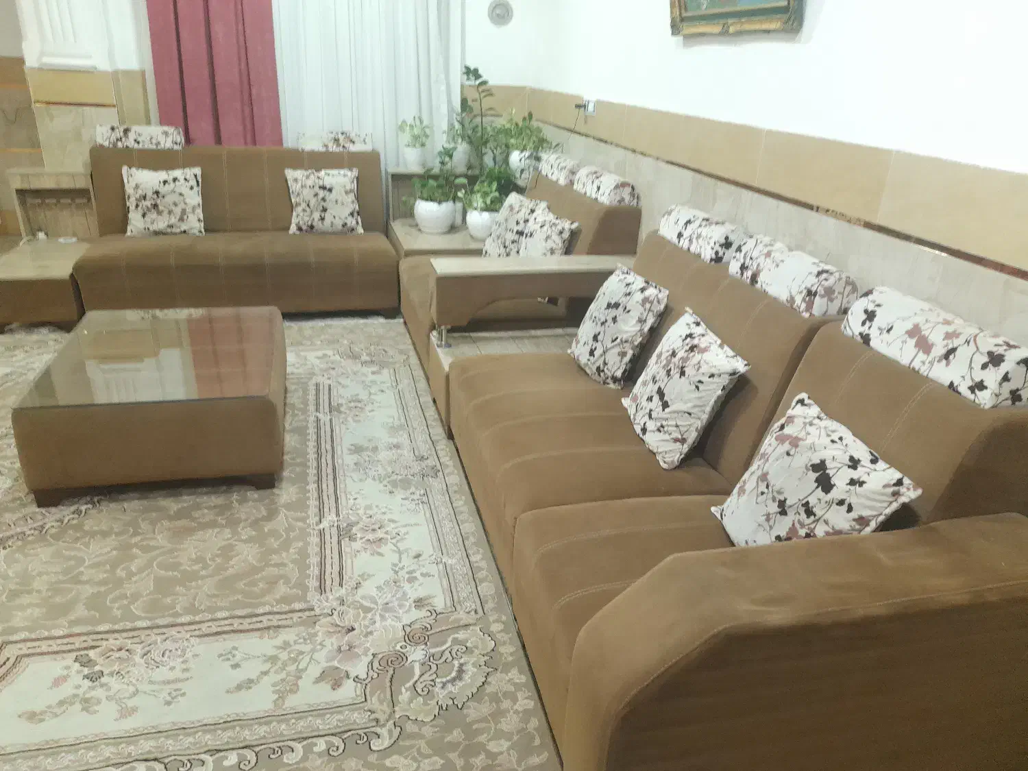 مبل ال ۸ نفره|مبلمان خانگی و میز عسلی|امیرکلا, |دیوار