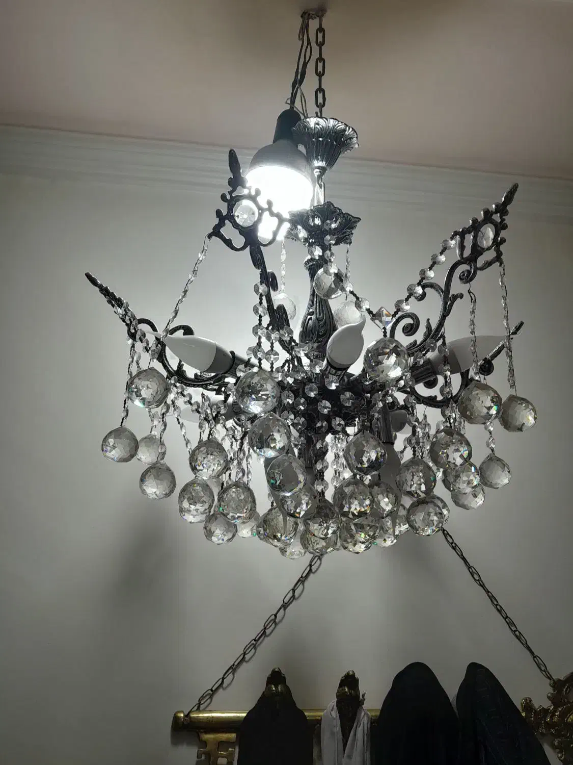 لوستر برنز|لوستر و چراغ آویز|تبریز, |دیوار