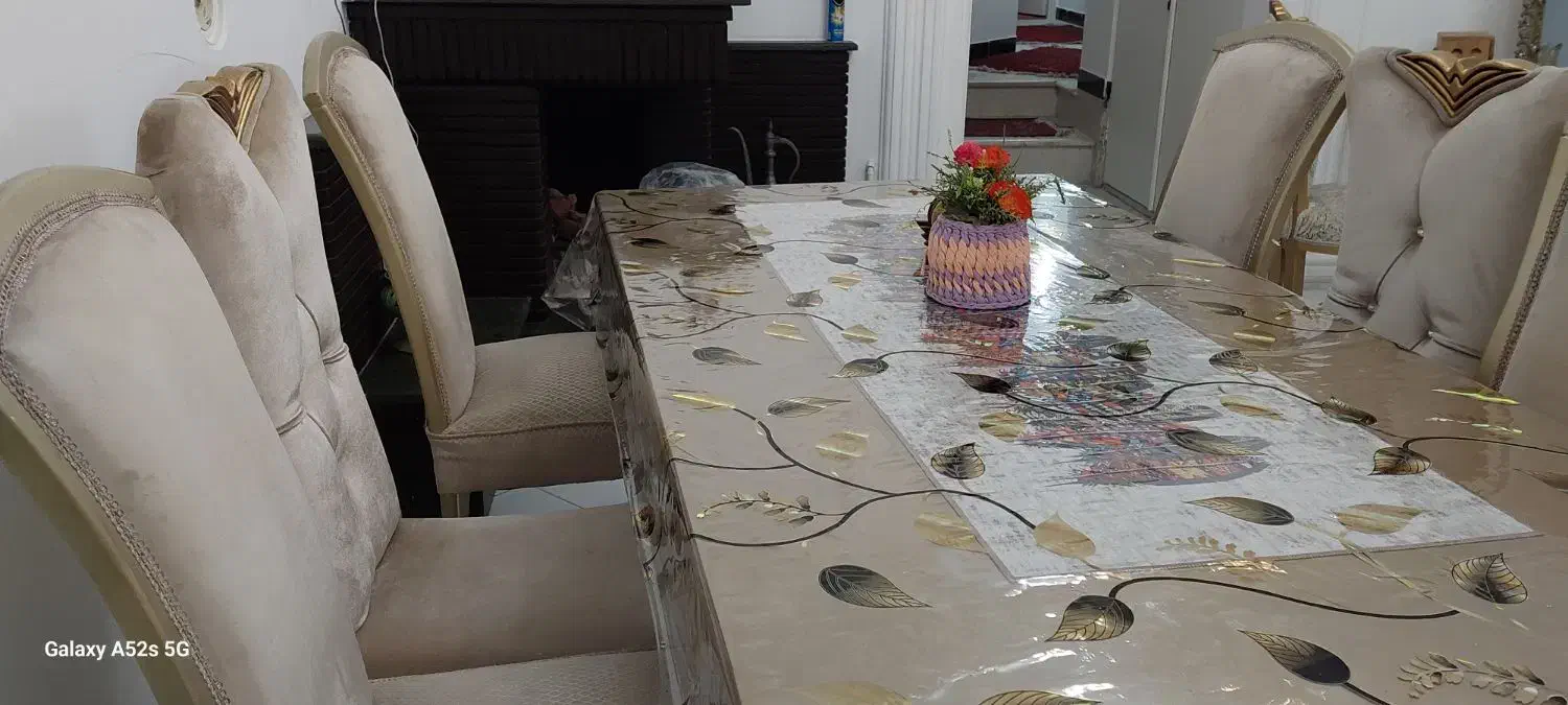 میز غذاخوری ۸ نفره با ۶ صندلی|میز و صندلی غذاخوری|گرگان, |دیوار