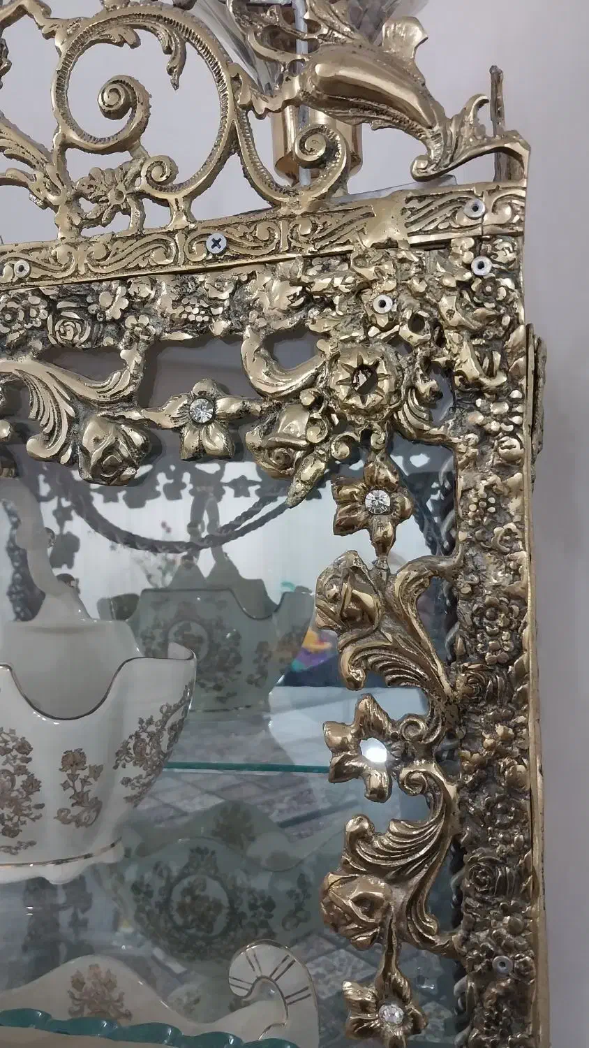 بوفه (گنجه) برنجی|بوفه، ویترین، کنسول|بردسکن, |دیوار