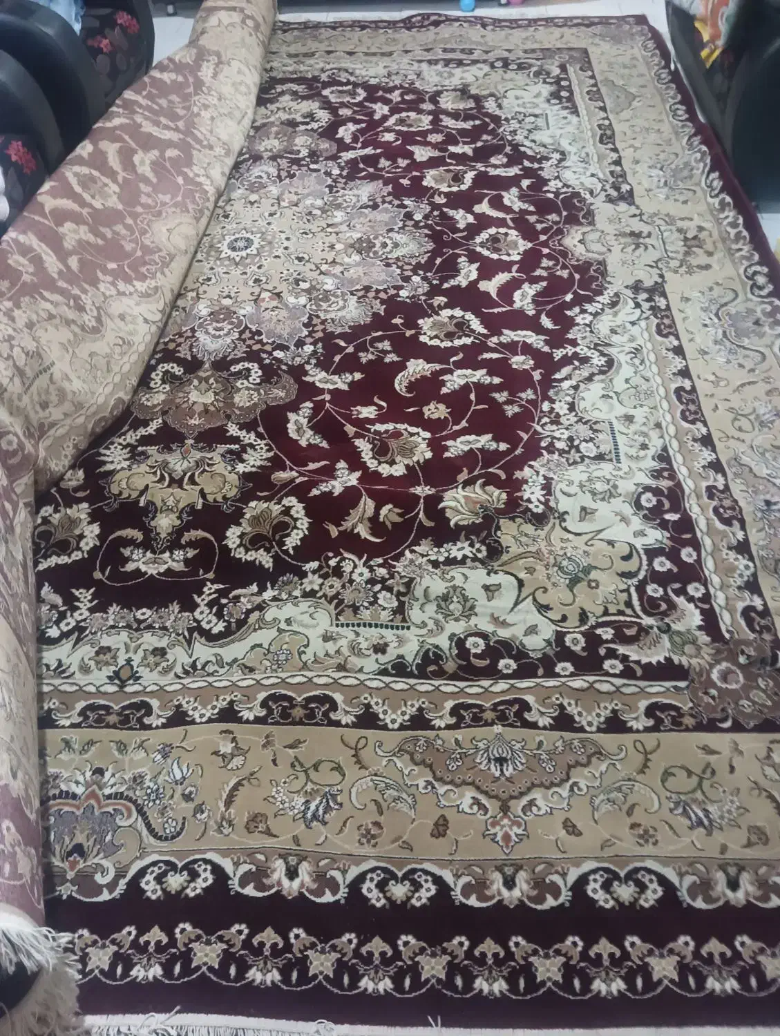 فرش۱۲متری صادراتی در حد نو|فرش|ساری, |دیوار