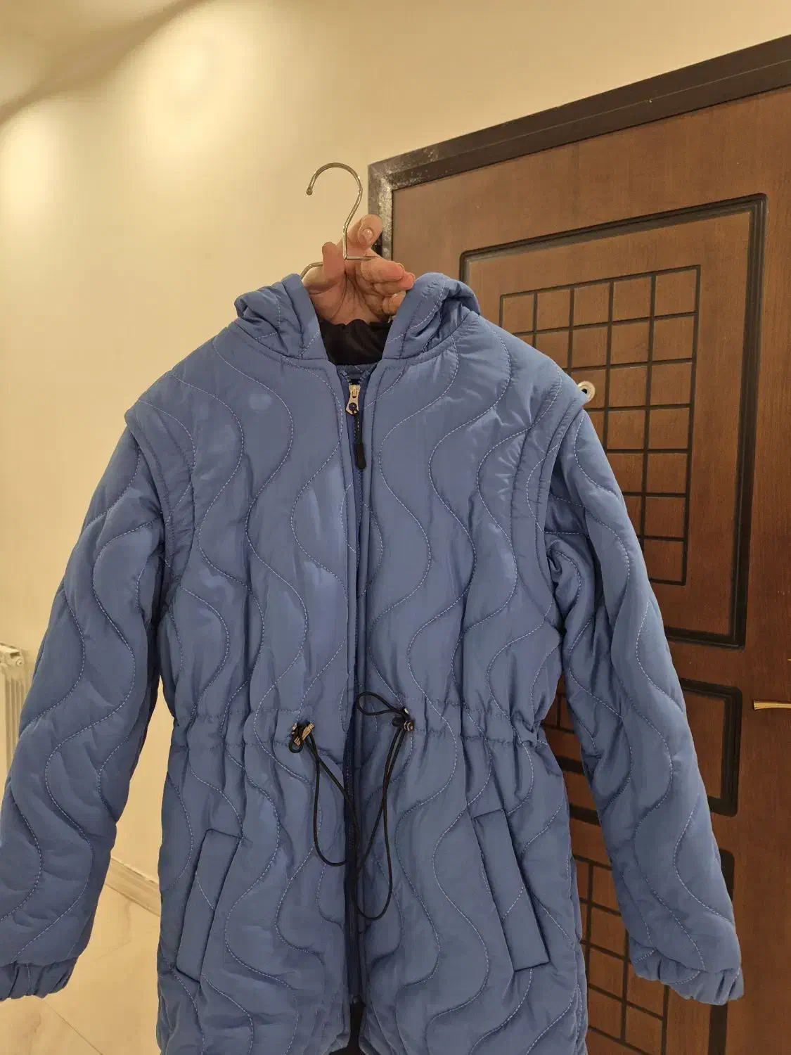 کاپشن و پافر آبی رنگ سایز تا ۴۰|لباس|آمل, |دیوار