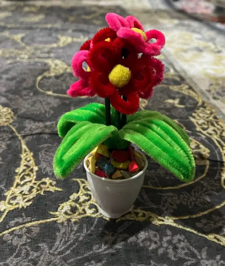 گل کریستال و نمد و|گل مصنوعی|ایوان, |دیوار