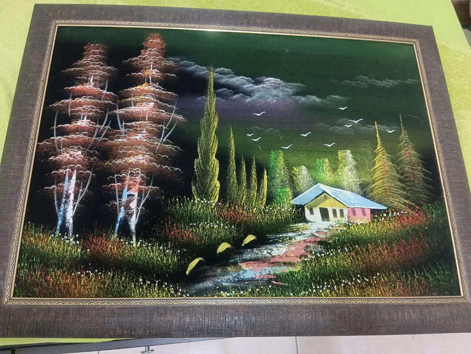 تابلوی نقاشی رنگ روغن قدیمی|تابلو، نقاشی، عکس|تهران, افسریه جنوبی|دیوار