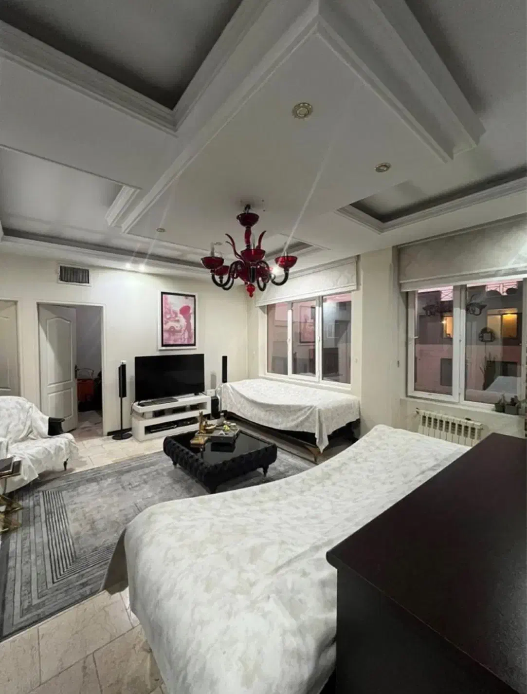 شهرک نفت ۷۶ متر تراورتن ۵ ساله