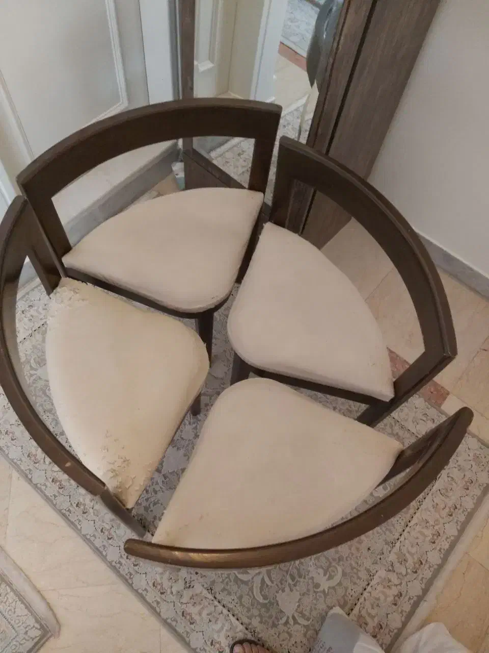 صندلی چوبی ۴ تایی|میز و صندلی غذاخوری|تهران, مجیدآباد|دیوار