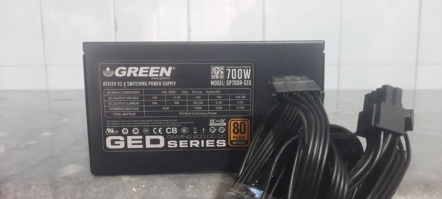 پاور گرین مدل Green GP700A-GED Bronze 700W|قطعات و لوازم جانبی رایانه|تنکابن, |دیوار