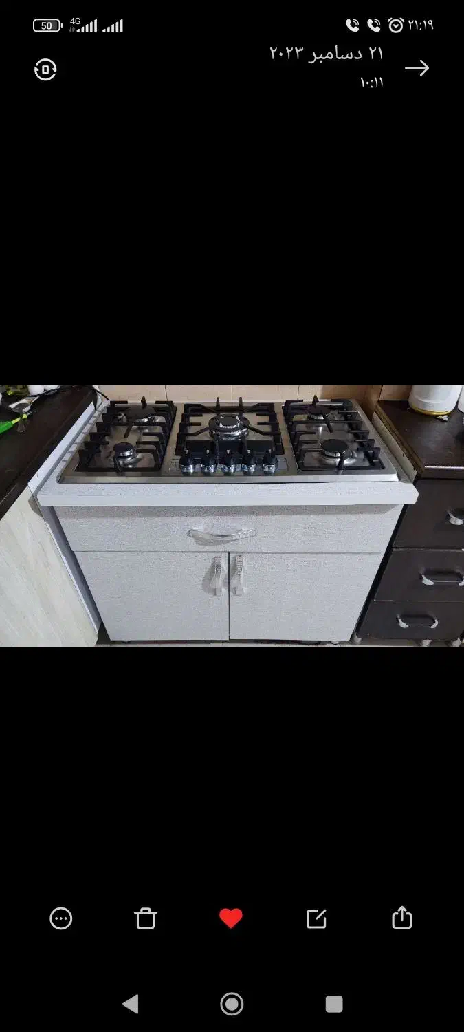 اجاق گاز صفحه ای و کابینت زیر گاز|اجاق گاز و لوازم برقی پختوپز|کارون, |دیوار