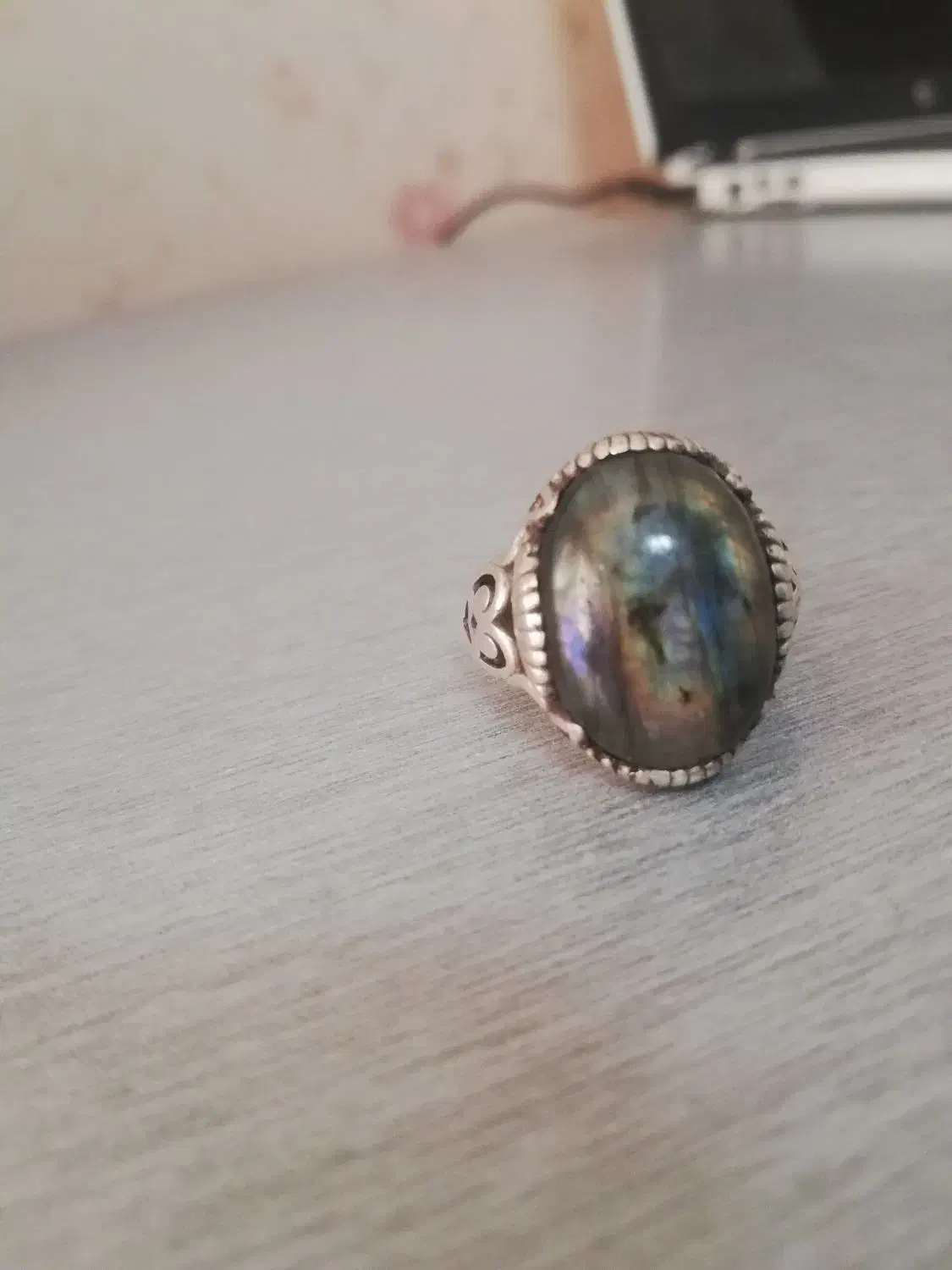 انگشتر نقره لابرادوریت 11گرم|جواهرات|تهران, صد دستگاه|دیوار