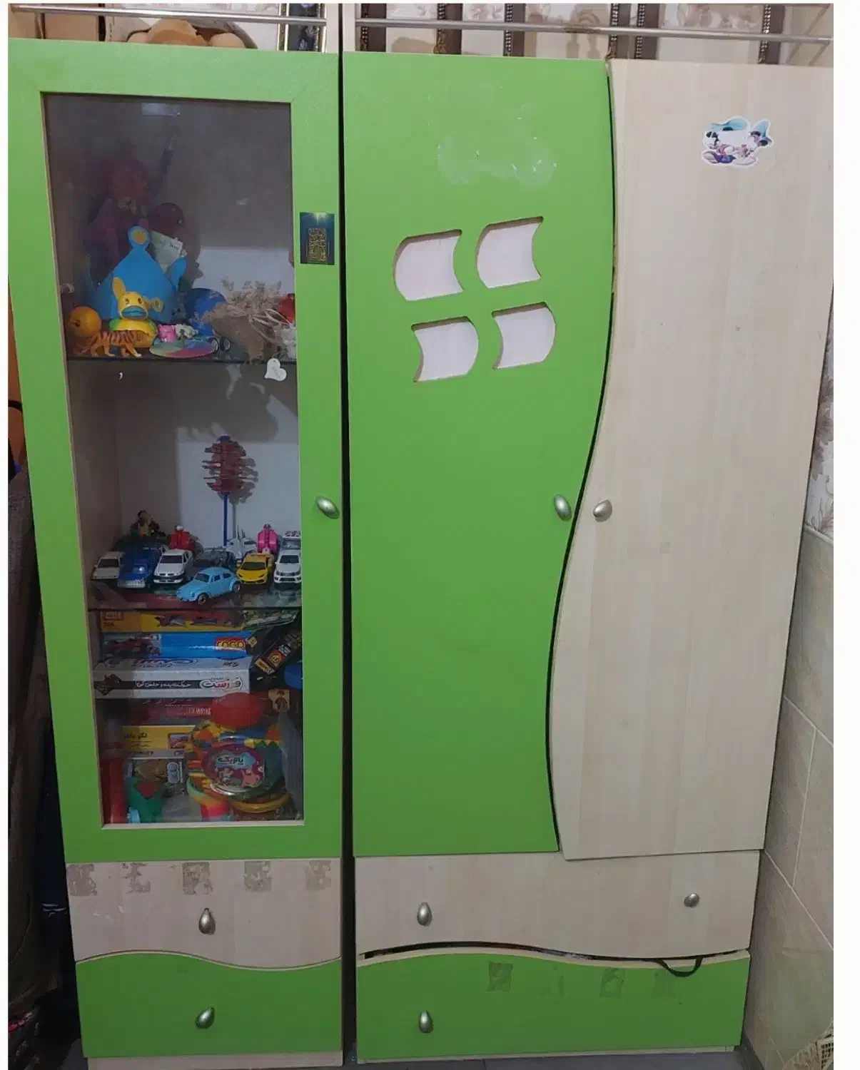 سرویس کمد وتخت خواب نوجوان|تخت و سرویس خواب|یزد, |دیوار