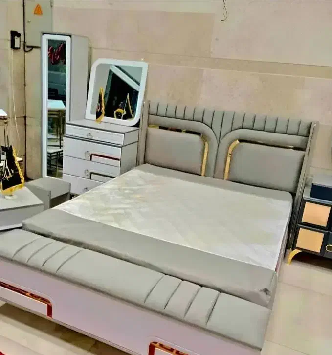 تخت تک نفره دونفره سرویس کامل مدل ارامش|تخت و سرویس خواب|خسروشاه, |دیوار