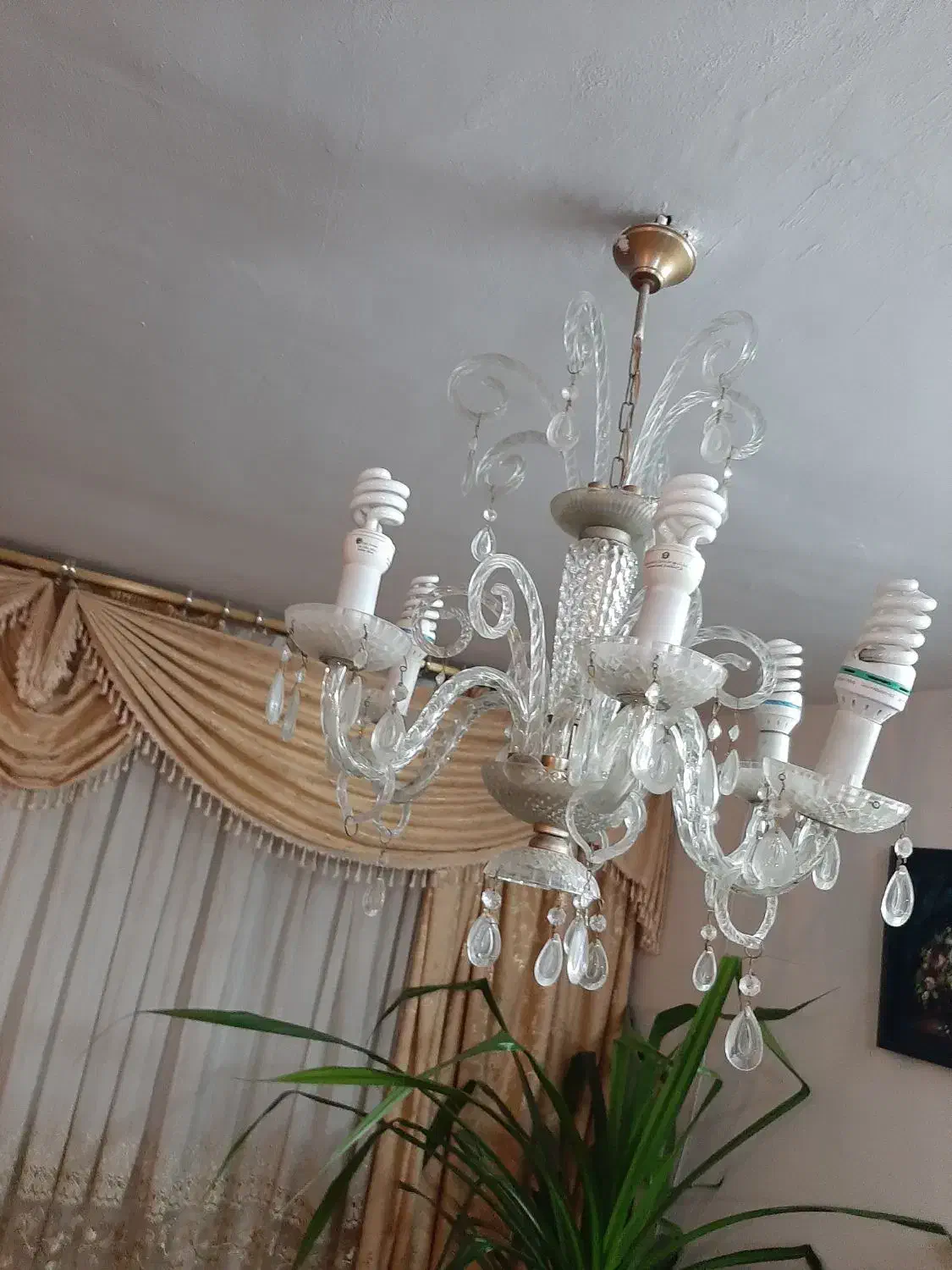 لوستر  کریستالی|لوستر و چراغ آویز|خمین, |دیوار