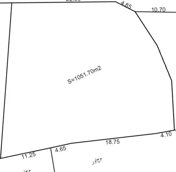 1051 متر|فروش زمین و ملک کلنگی|محلات, |دیوار
