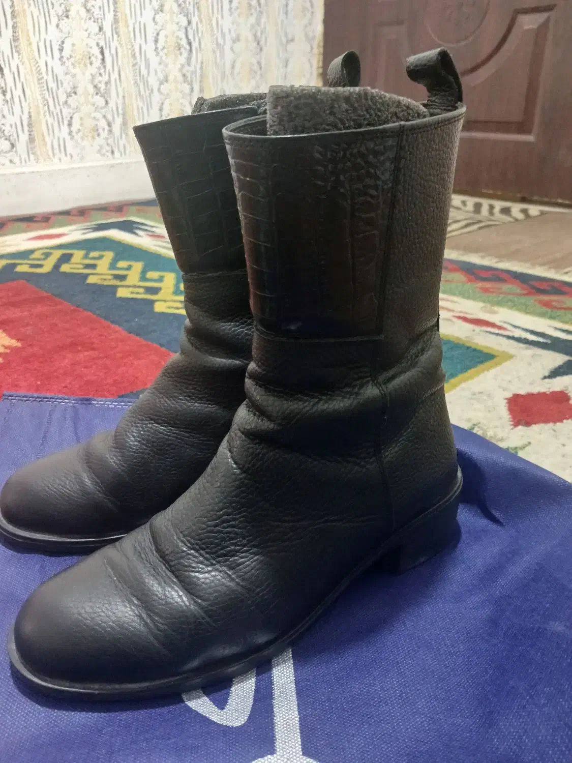 نیم بوت چرم طبیعی برندRw|کیف، کفش، کمربند|چالوس, |دیوار