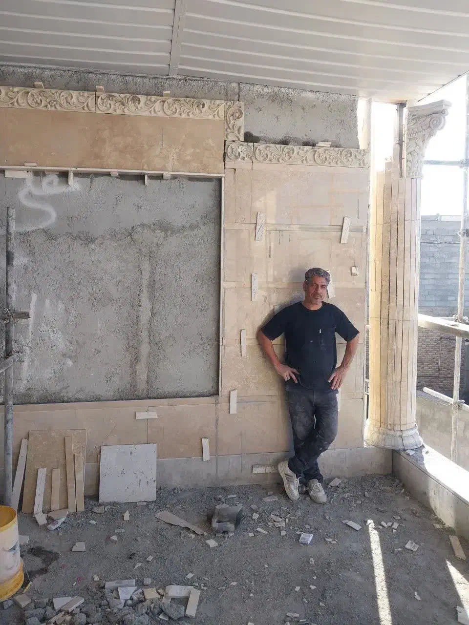 نما کاری.کاشی کاری.آجر چینی وغیره|خدمات پیشه و مهارت|مشگین شهر, |دیوار