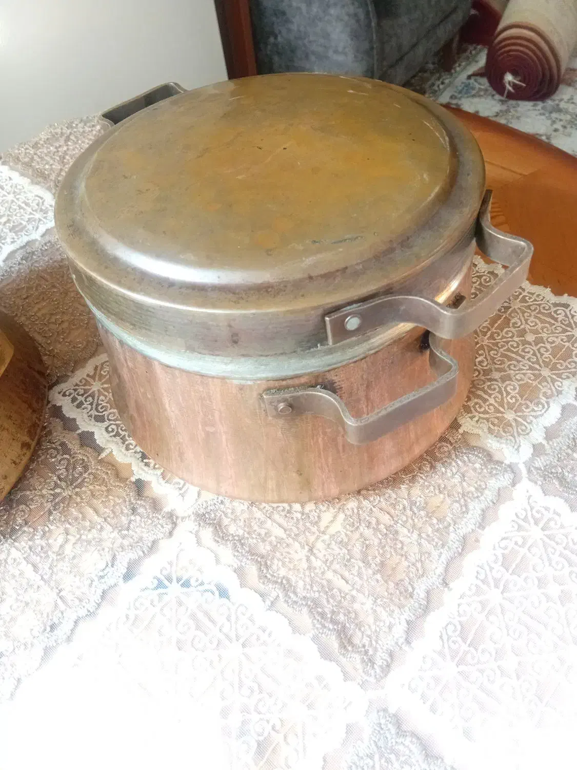 قابلمه مسی هشت نفره|ظروف پخت‌وپز|اسلام‌شهر, شهرک قائمیه|دیوار