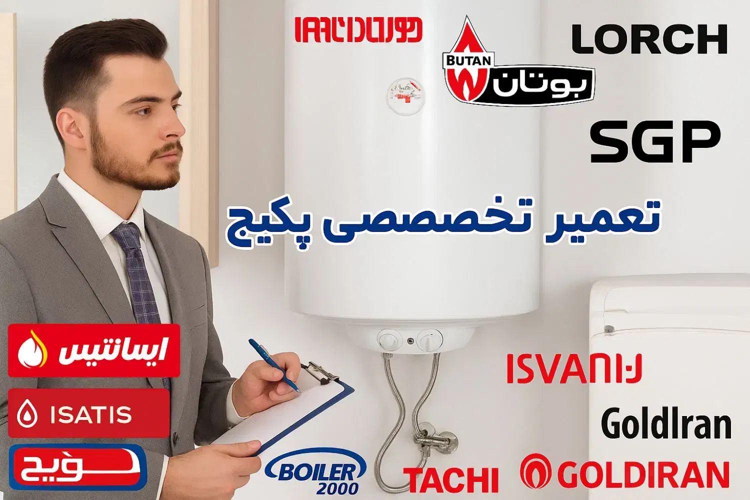 نصب ،تعمیر و سرویس انواع پکیج ایران و خارجی|خدمات پیشه و مهارت|اردبیل, |دیوار
