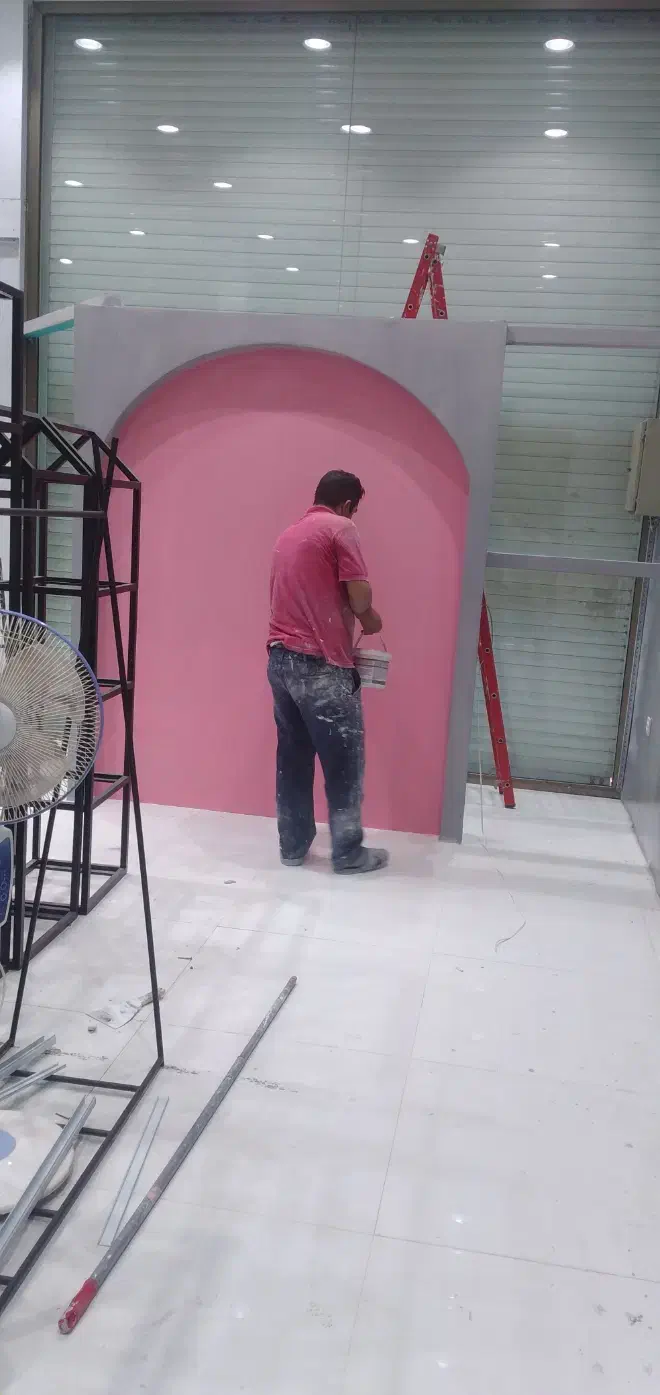 نقاشی ساختمان کناف کاری کاغذ دیواری|خدمات پیشه و مهارت|رباطکریم, رباطکریم|دیوار