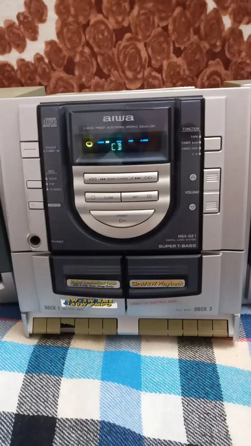 ضبط و سی دی aiwa|سیستم صوتی خانگی|زنجان, |دیوار