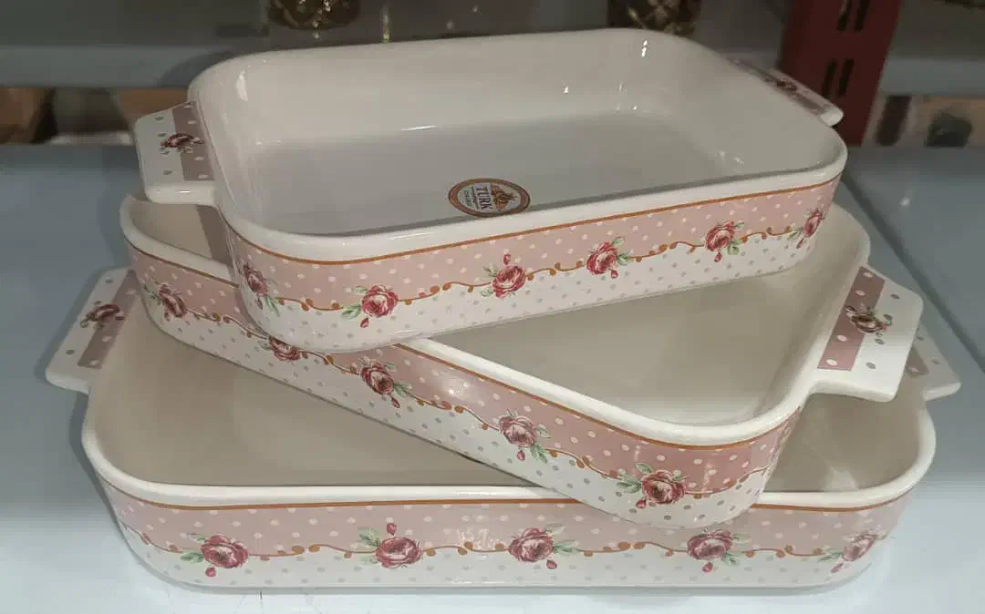 ست سه تایی تابه چینی|ظروف سرو و پذیرایی|شیراز, انجیر|دیوار