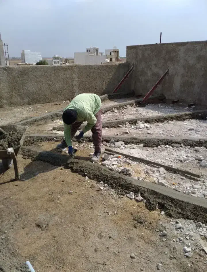 فوم بتن وشیب بندی پشت بام|خدمات پیشه و مهارت|بندر گناوه, |دیوار