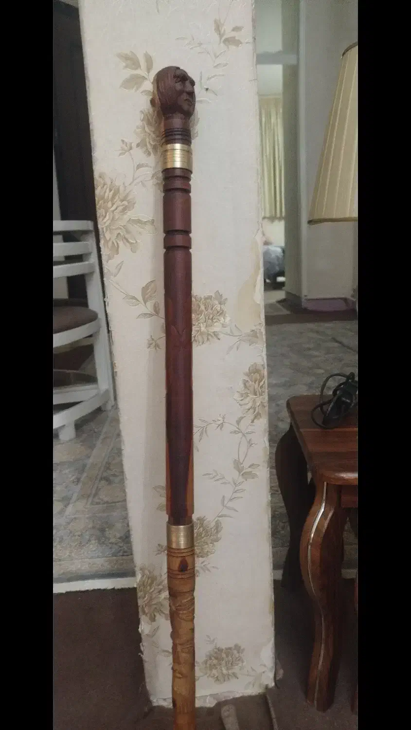 عصا صنایع دستی کنده کاری شده|صنایع دستی و سایر لوازم تزئینی|کوهسار (البرز), |دیوار