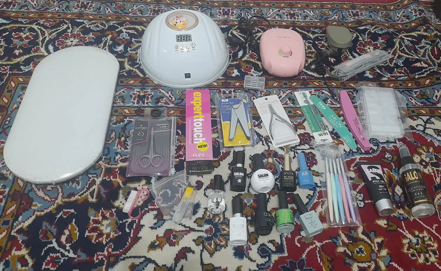 وسایل کاشت ناخن یک ماهه خریدمش|آرایشی، بهداشتی، درمانی|ملایر, |دیوار