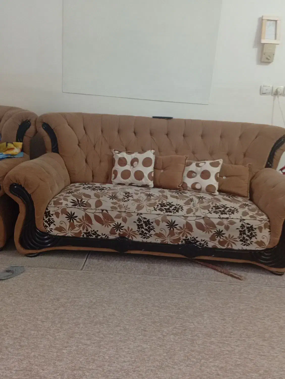 مبل هفت نفره|مبلمان خانگی و میز عسلی|شبانکاره, |دیوار