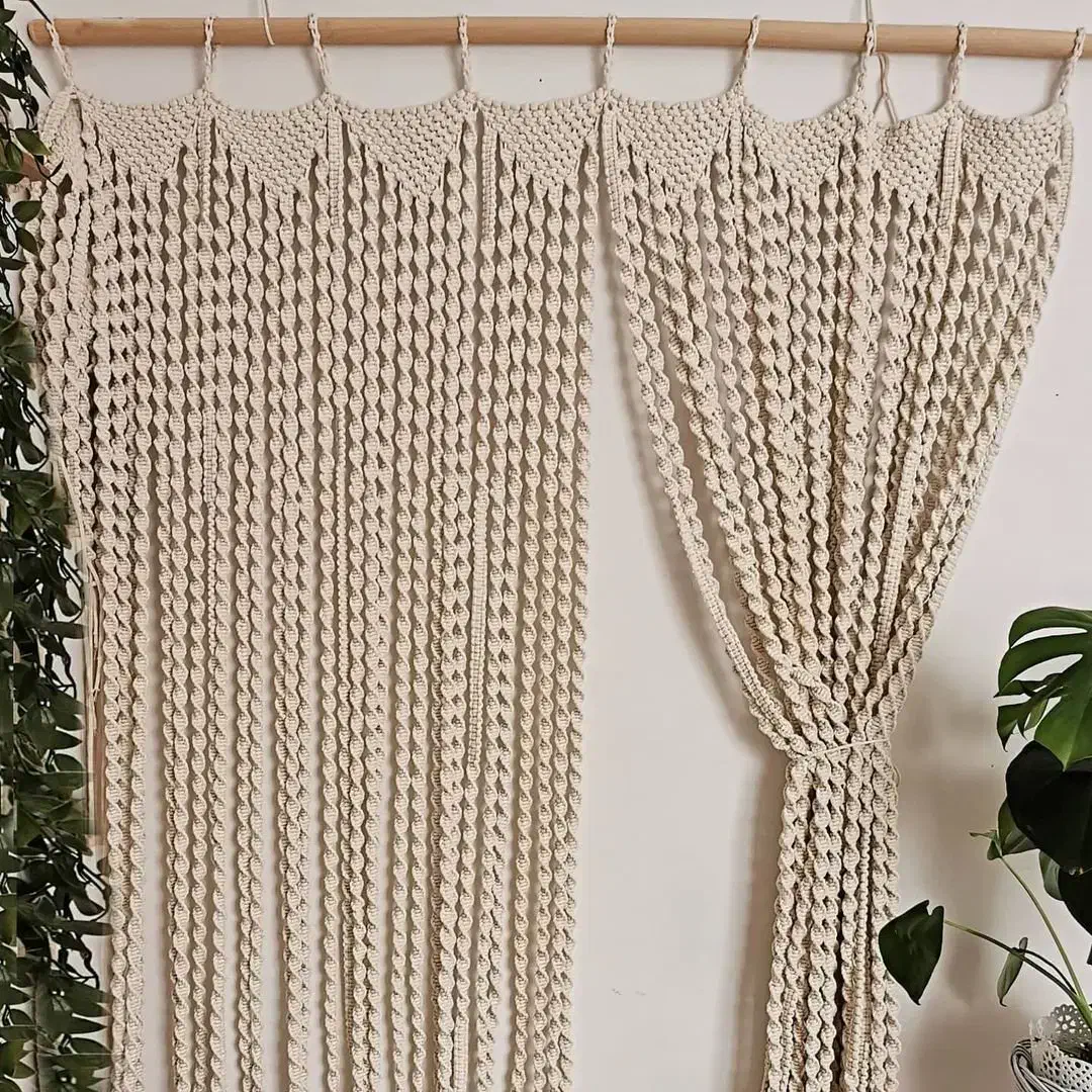 پرده های مکرومه|پرده، رانر، رومیزی|شهرکرد, |دیوار