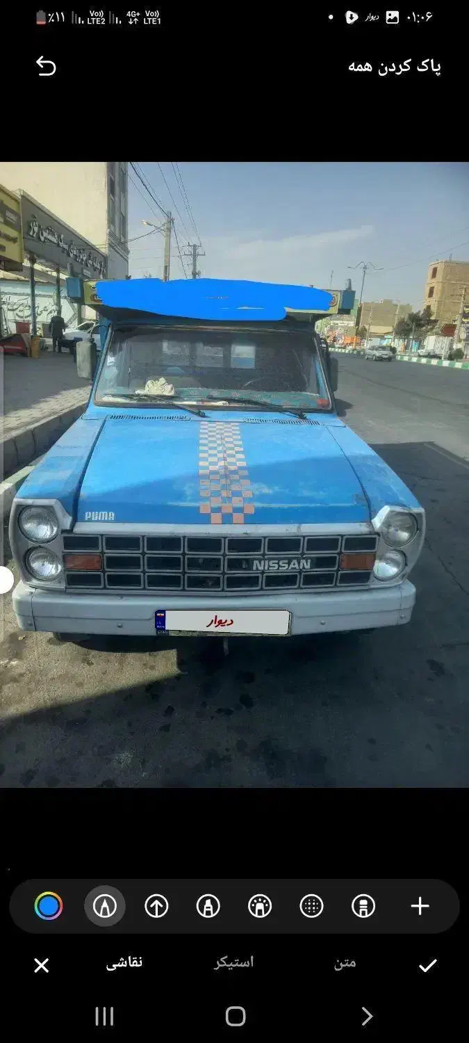 وانت نیسان۸۲ دوگانه|خودرو سواری و وانت|قرچک, شهرک طلائیه|دیوار