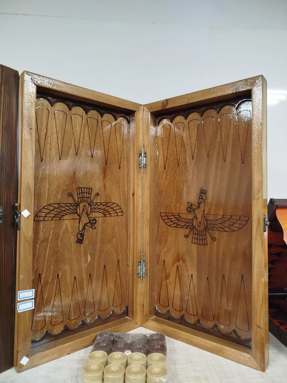 تخته نرد چوبی (گالری چوبی جات در مکان جدید)|اسباب‌‌بازی|بیرجند, |دیوار