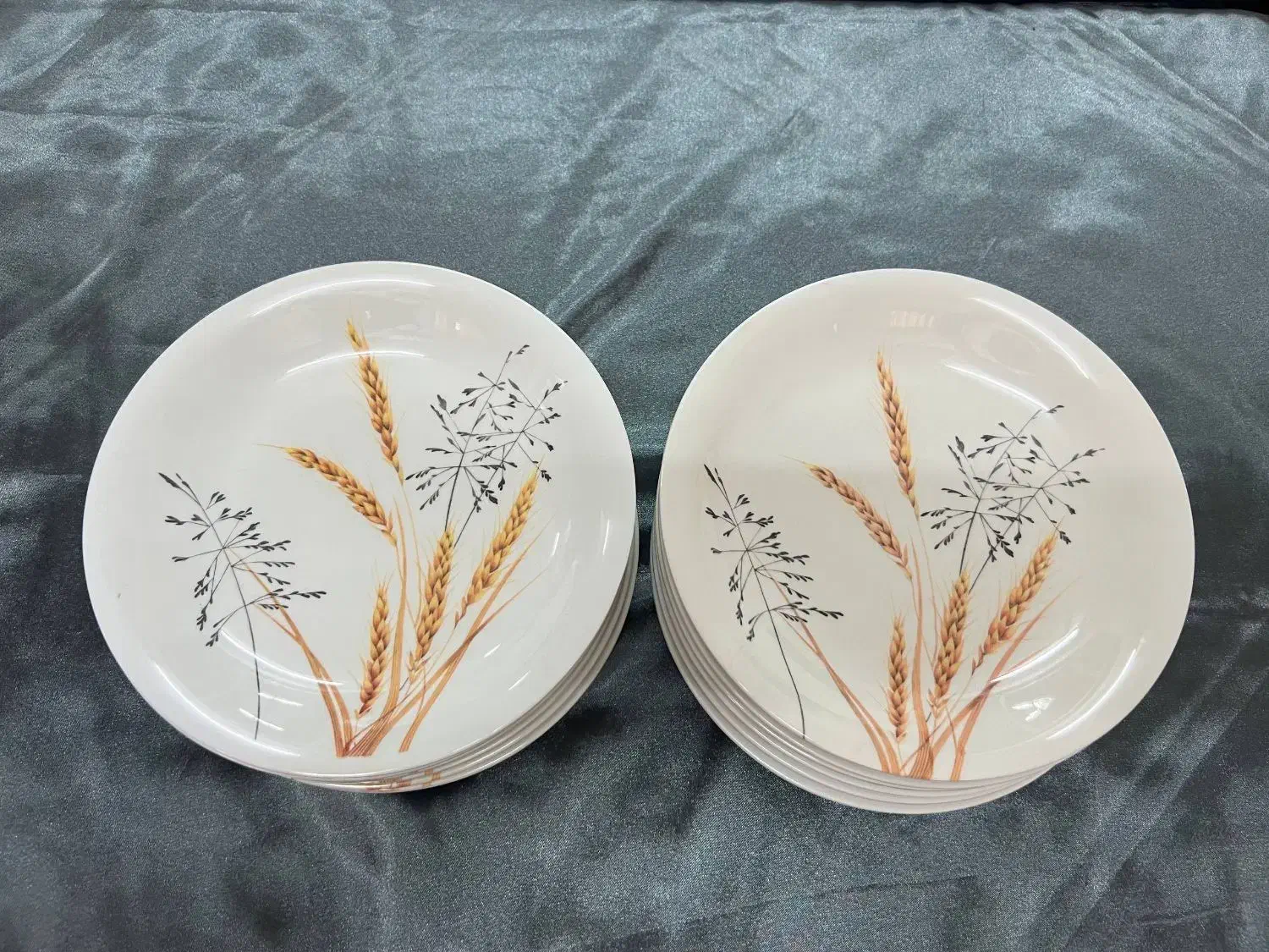 ۱۸ عدد بشقاب ملامین گل گندمین قالب امریکایی|ظروف سرو و پذیرایی|رشت, پورسینا|دیوار