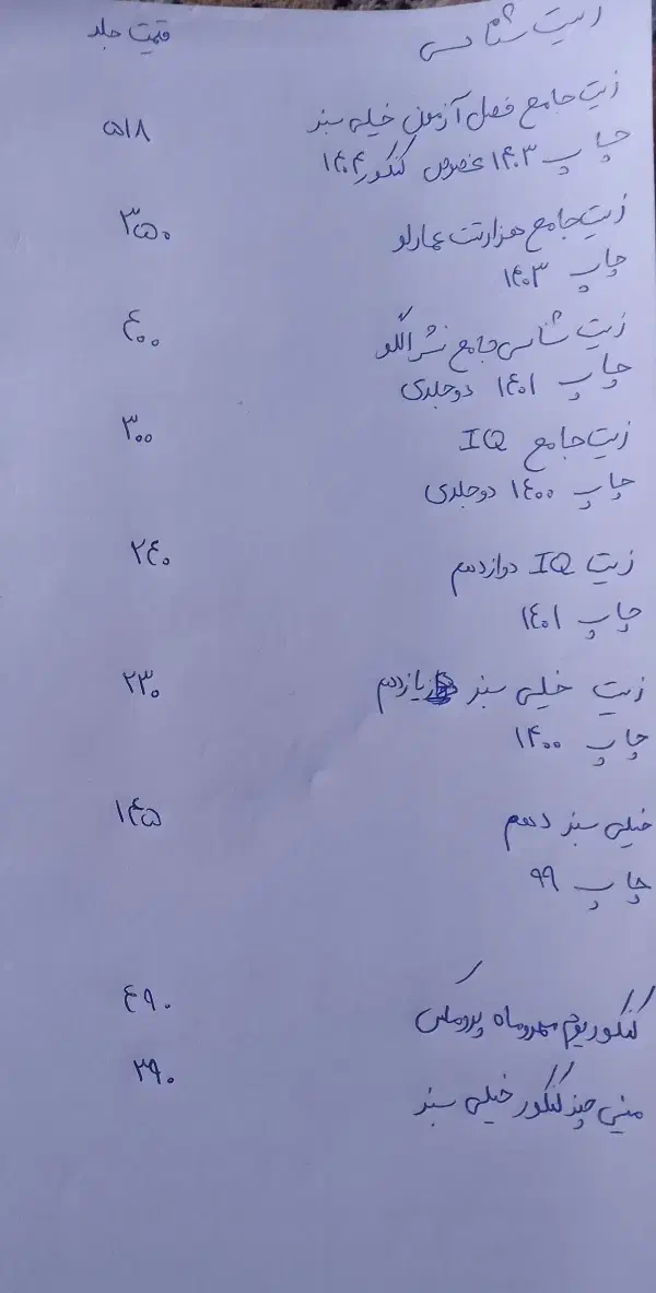 کتابهای کنکور تجربی ۵۰ و ۶۰ و ۴۰درصد جلد|کتاب و مجله آموزشی|قم, نخودی|دیوار