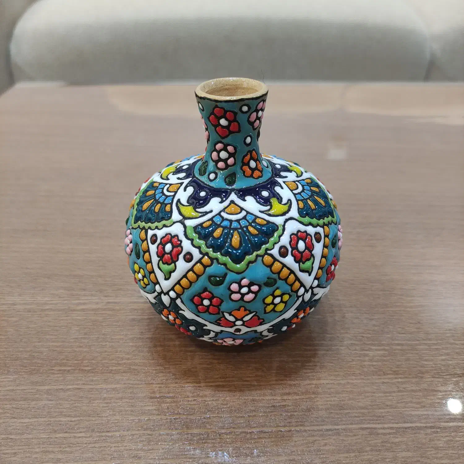 سه عدد گلدان مینا کاری|مجسمه، تندیس، ماکت|لار, |دیوار