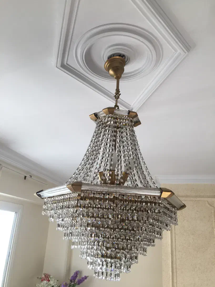 لوستر کریستال اتریشی|لوستر و چراغ آویز|تهران, سعادتآباد|دیوار