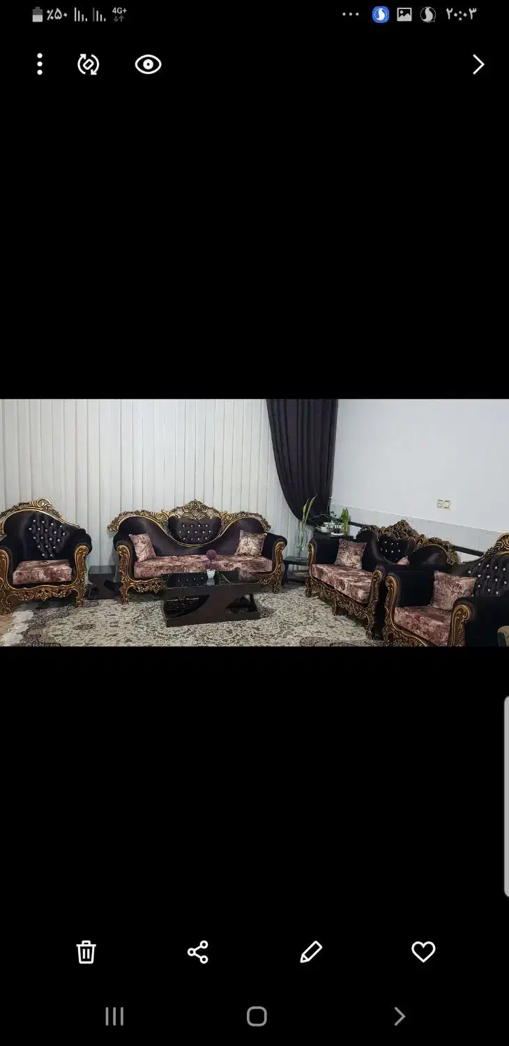 مبل نیمه سلطنتی و جلو مبلی و بوفه|مبلمان خانگی و میز عسلی|زاهدان, |دیوار