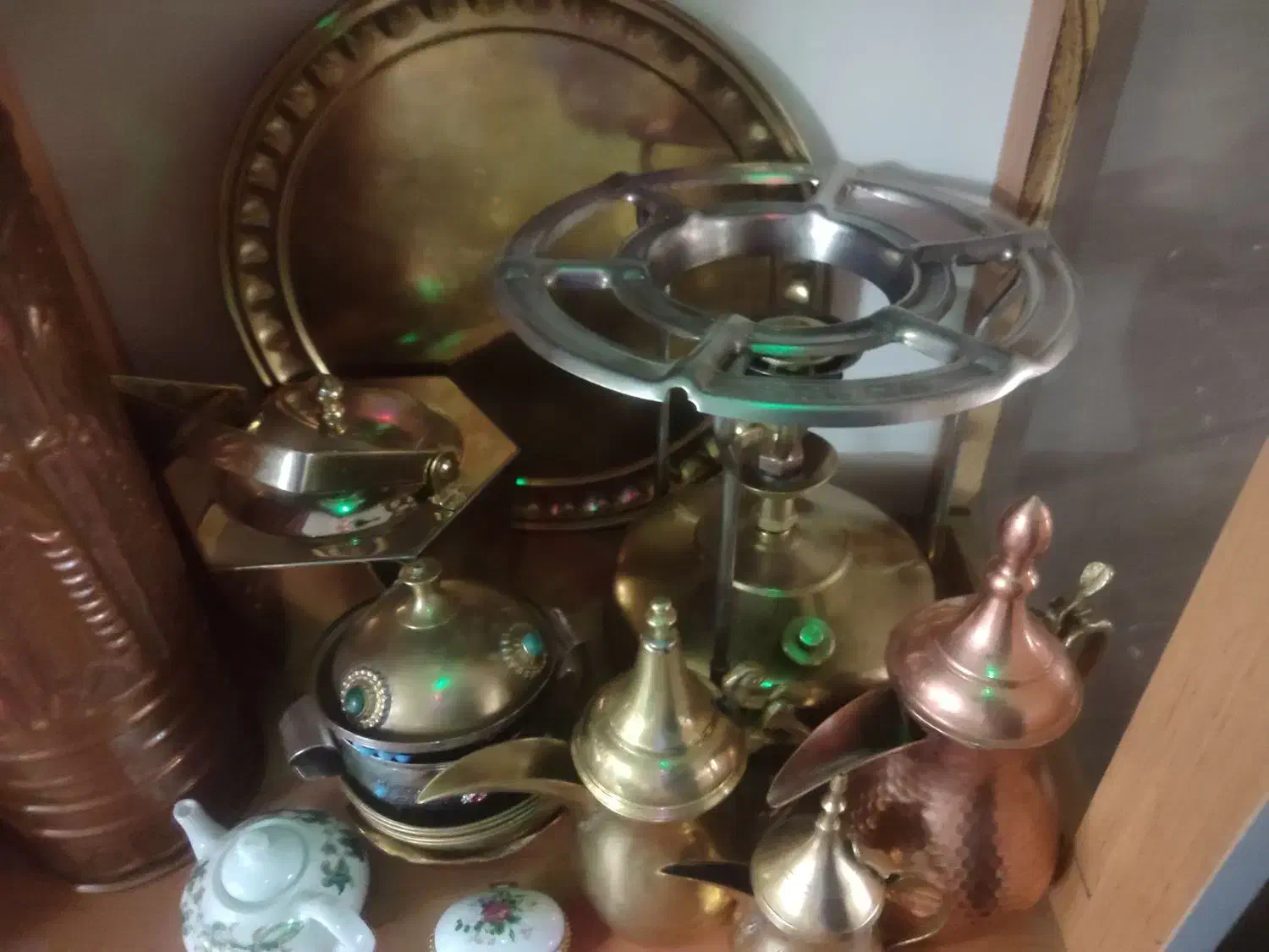 منقل برنجی معاوضه با گوشی درحد نو بدون تعمیر|اجاق گاز و لوازم برقی پختوپز|خمینیشهر, |دیوار