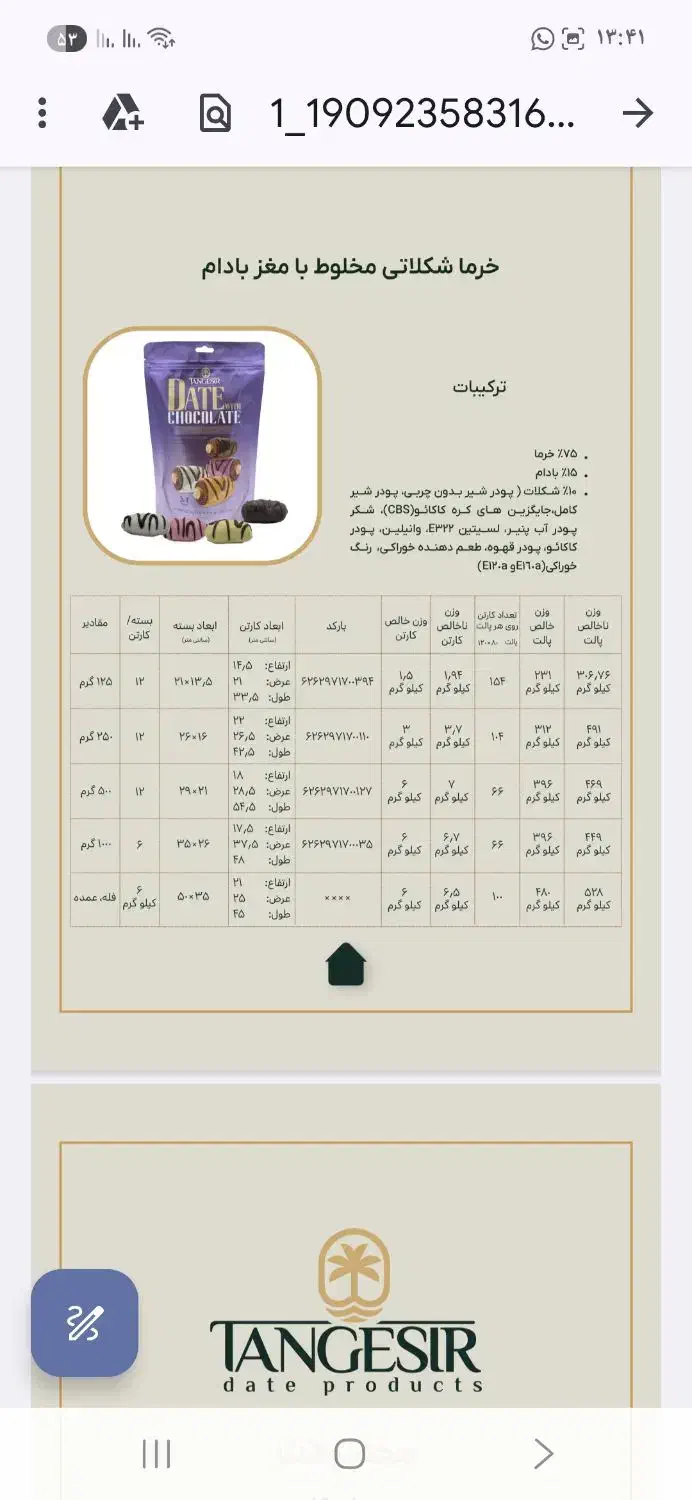 خرما شکلاتی|خوردنی و آشامیدنی|ساری, |دیوار