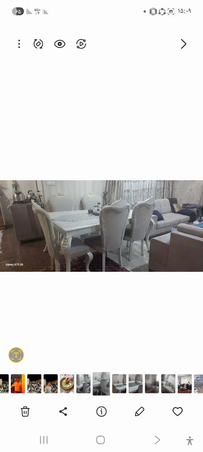 میز ناهار خوری ۶ نفره و مایکرفر الجی|حراج|فردیس, منظریه|دیوار