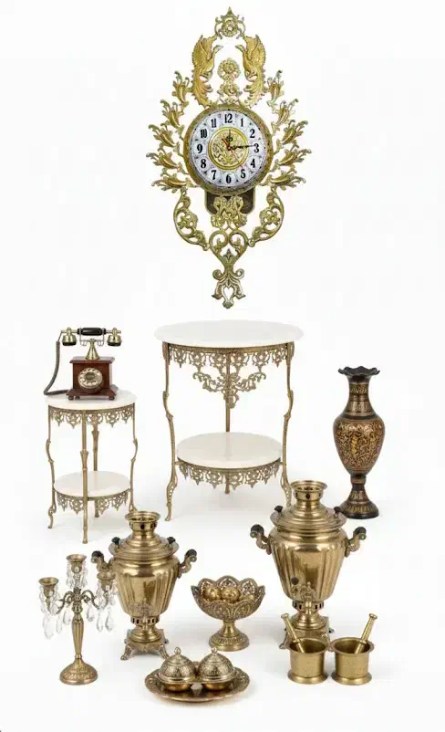 ظروف برنزی شما|کلکسیون اشیاء عتیقه|مراغه, |دیوار