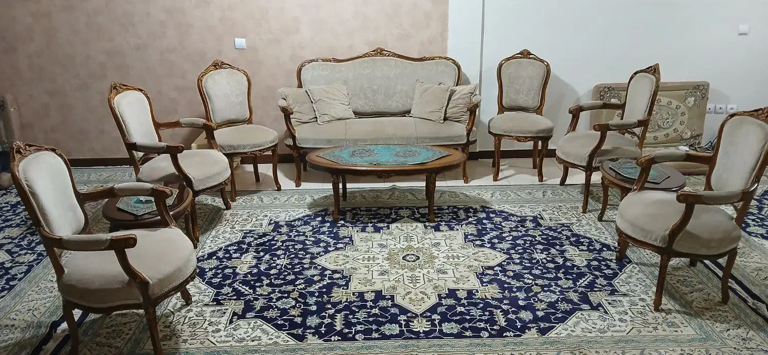 مبل دست ساز چوب راش|مبلمان خانگی و میز عسلی|پردیس, فاز ۱|دیوار