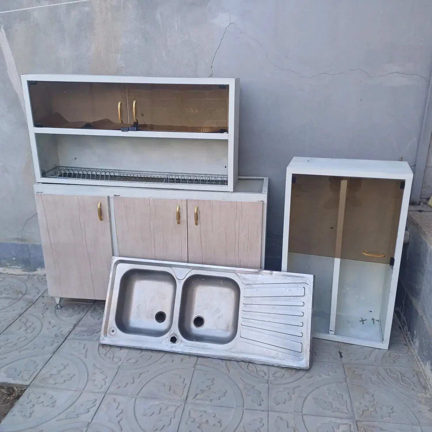 کابینت فلزی همراه سینگ|مصالح و تجهیزات ساختمان|شیروان (خراسان), |دیوار