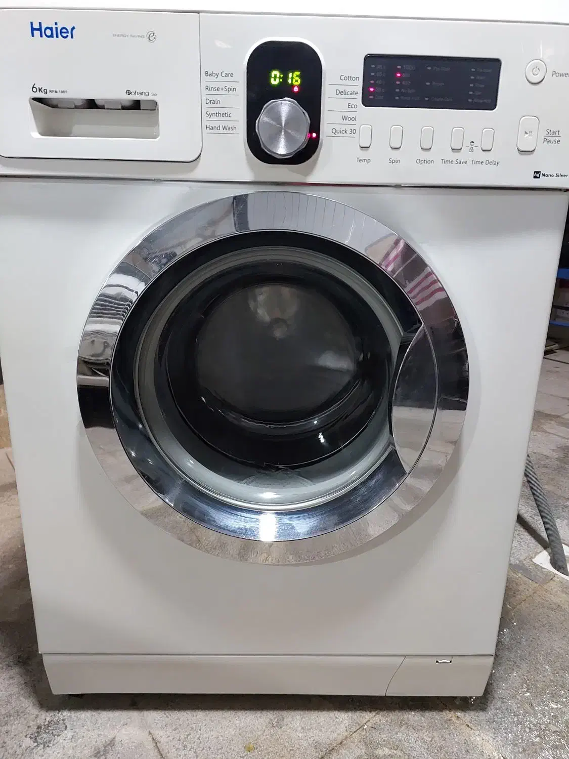 حایر ۶ کیلویی تمام اتوماتیک صحیح و سالم کم کارکرد|ماشین لباسشویی و خشک‌کن لباس|اردبیل, |دیوار