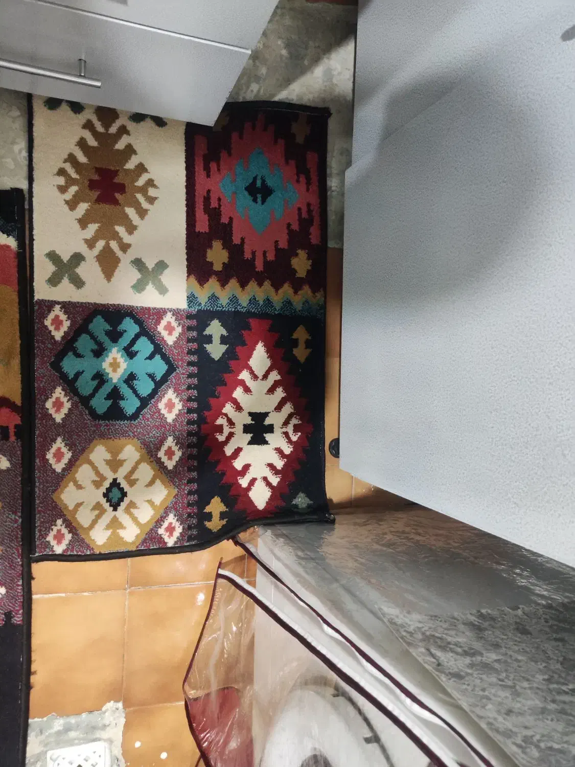 گبه (گلیم فرش )|گلیم، جاجیم، گبه|کرمانشاه, |دیوار