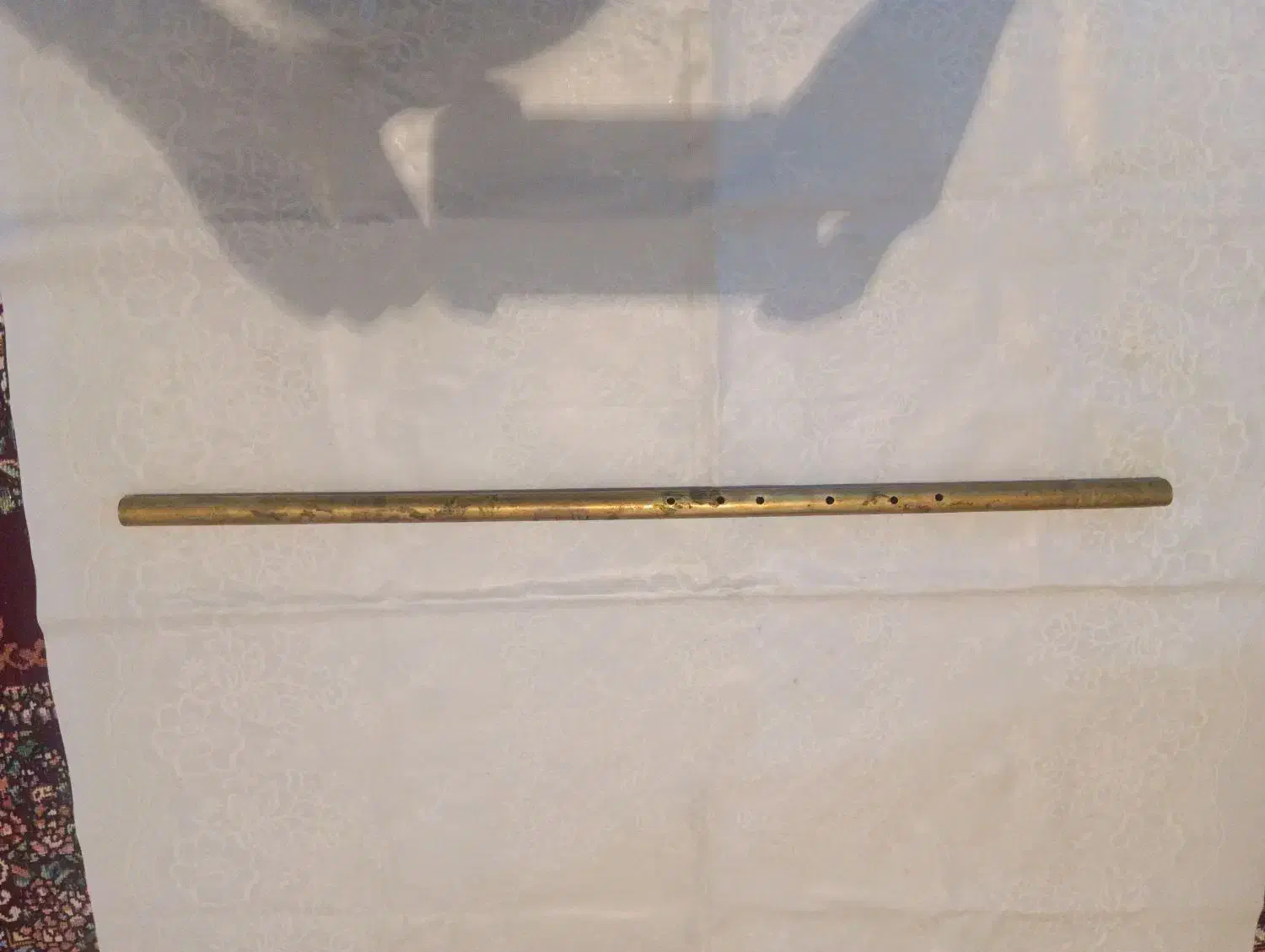 نی برنجی قدیمی|کلکسیون اشیاء عتیقه|دهاقان, |دیوار