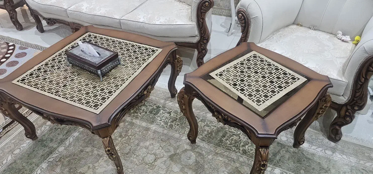 فروش مبلمان تمام چوب سلطنتی|مبلمان خانگی و میز عسلی|شاهینشهر, پارک بانک استان|دیوار