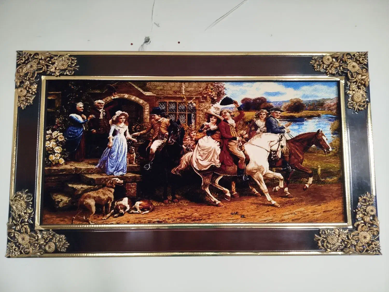 تابلو فرش ماشینی|تابلو فرش|مهاجران, |دیوار